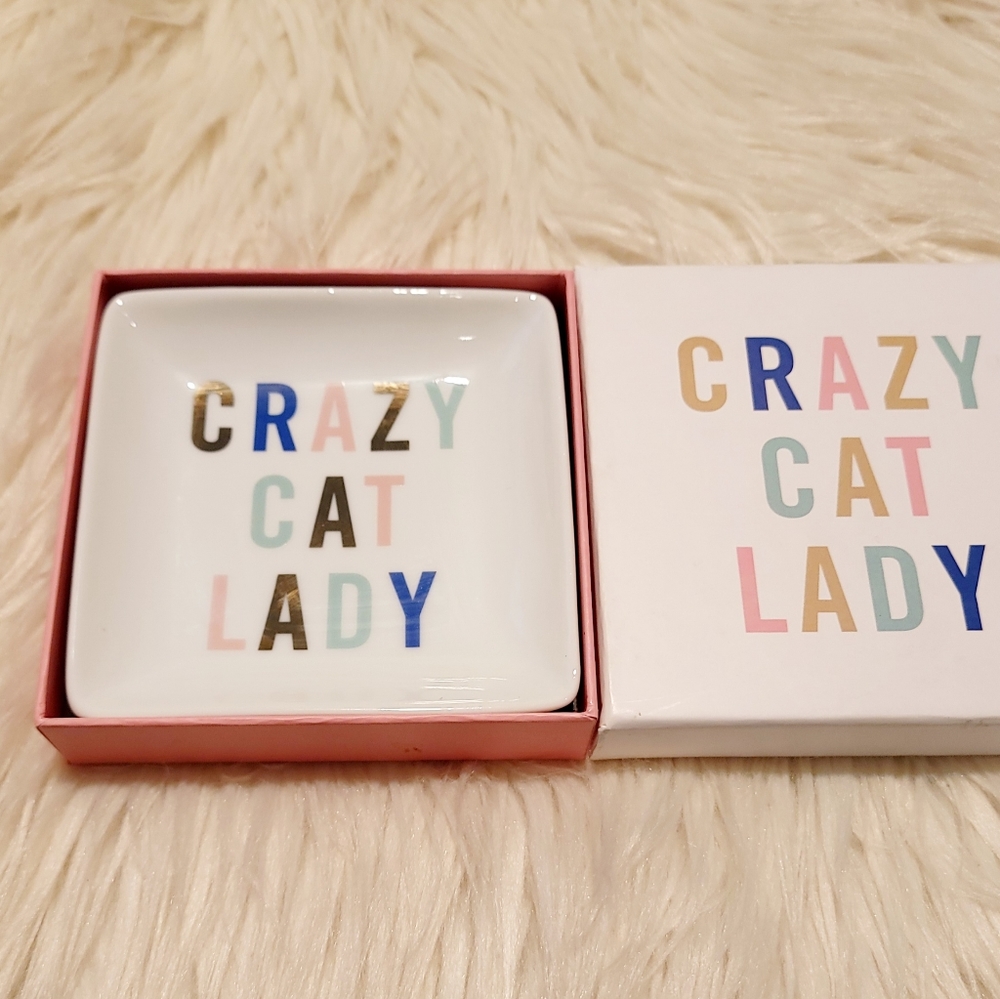 Fringe Crazy Cat Lady Decorative Tray - Picture 2 of 5